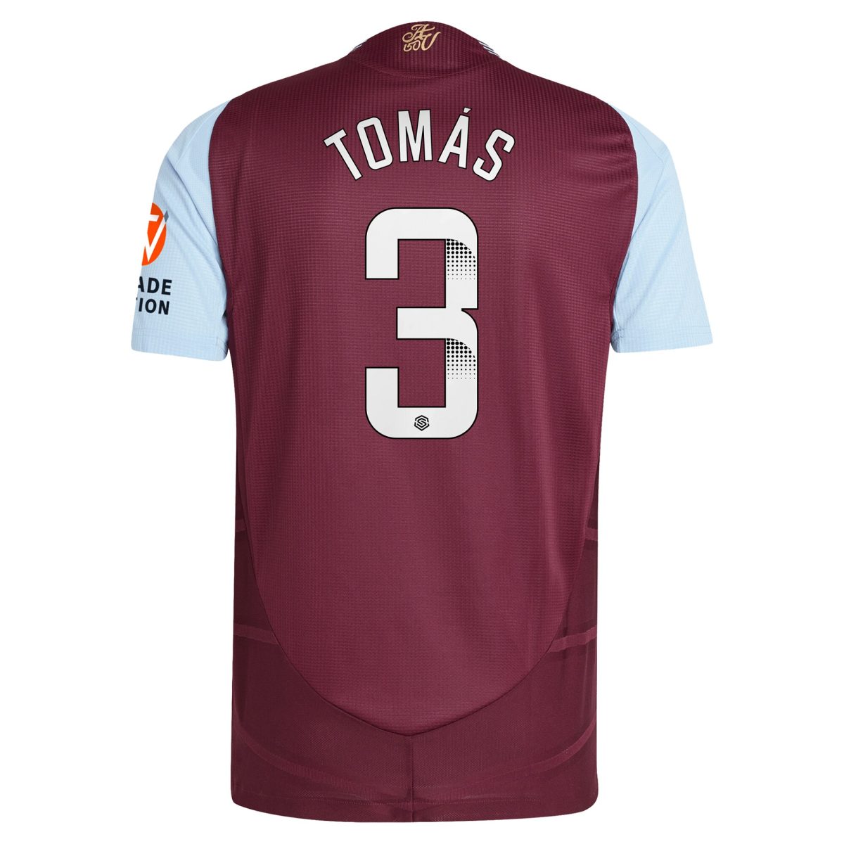 AVFC aston villa wsl adidas home authentic shirt 2024-25 with tomás 3 printing Collection | Official Aston Villa Kits and Apparel
