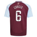 AVFC aston villa wsl adidas home shirt 2024-25 – kids with corsie 6 printing Collection | Official Aston Villa Kits and Apparel