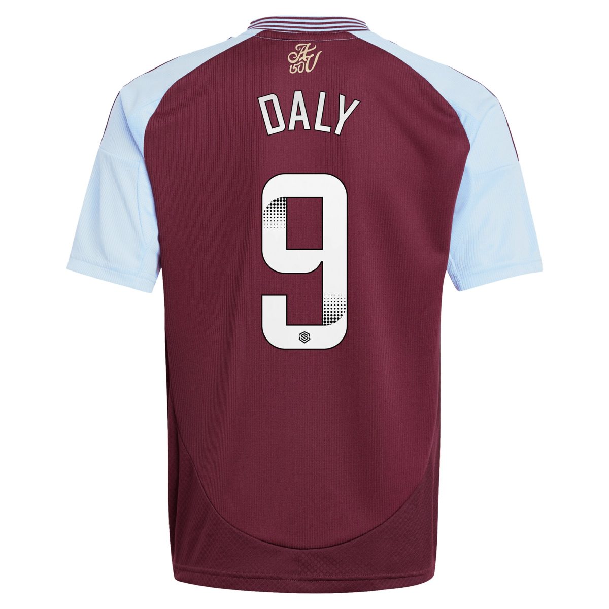 AVFC aston villa wsl adidas home shirt 2024-25 – kids with daly 9 printing Collection | Official Aston Villa Kits and Apparel