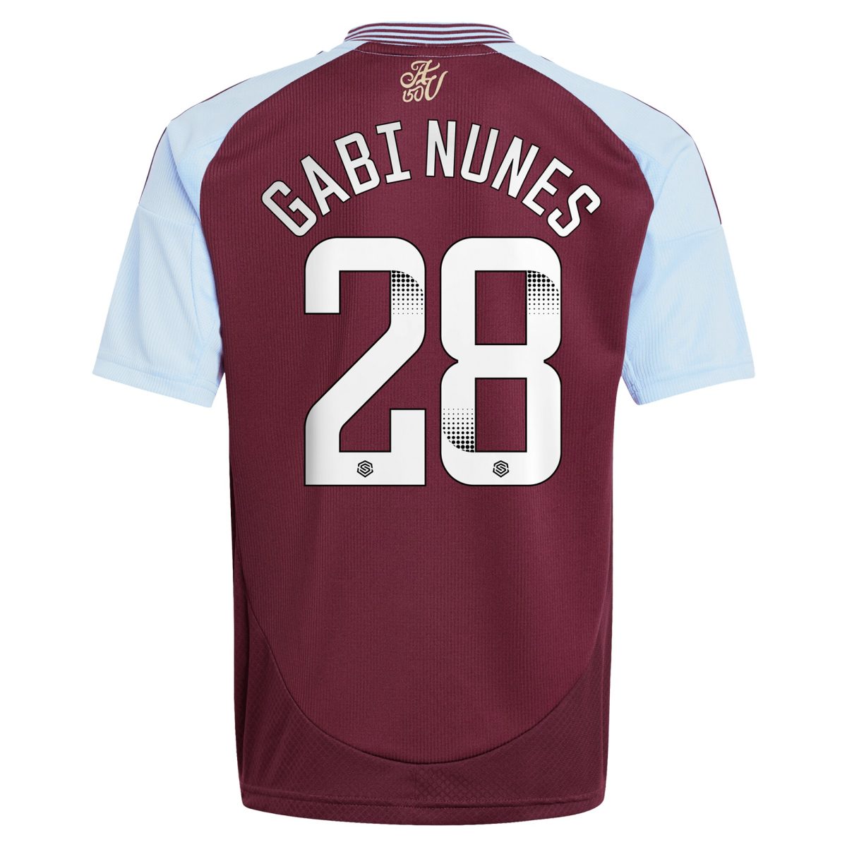 AVFC aston villa wsl adidas home shirt 2024-25 – kids with gabi nunes 28 printing Collection | Official Aston Villa Kits and Apparel