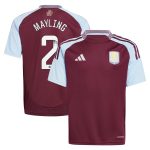 AVFC aston villa wsl adidas home shirt 2024-25 – kids with mayling 2 printing Collection | Official Aston Villa Kits and Apparel