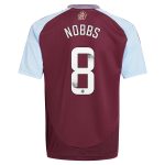 AVFC aston villa wsl adidas home shirt 2024-25 – kids with nobbs 8 printing Collection | Official Aston Villa Kits and Apparel
