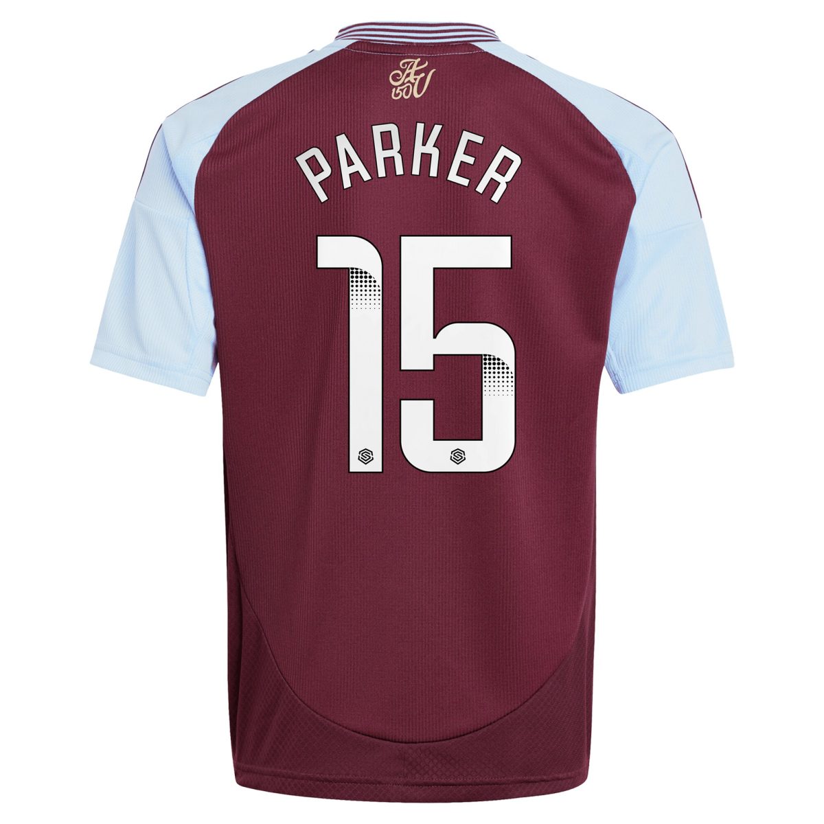 AVFC aston villa wsl adidas home shirt 2024-25 – kids with parker 15 printing Collection | Official Aston Villa Kits and Apparel