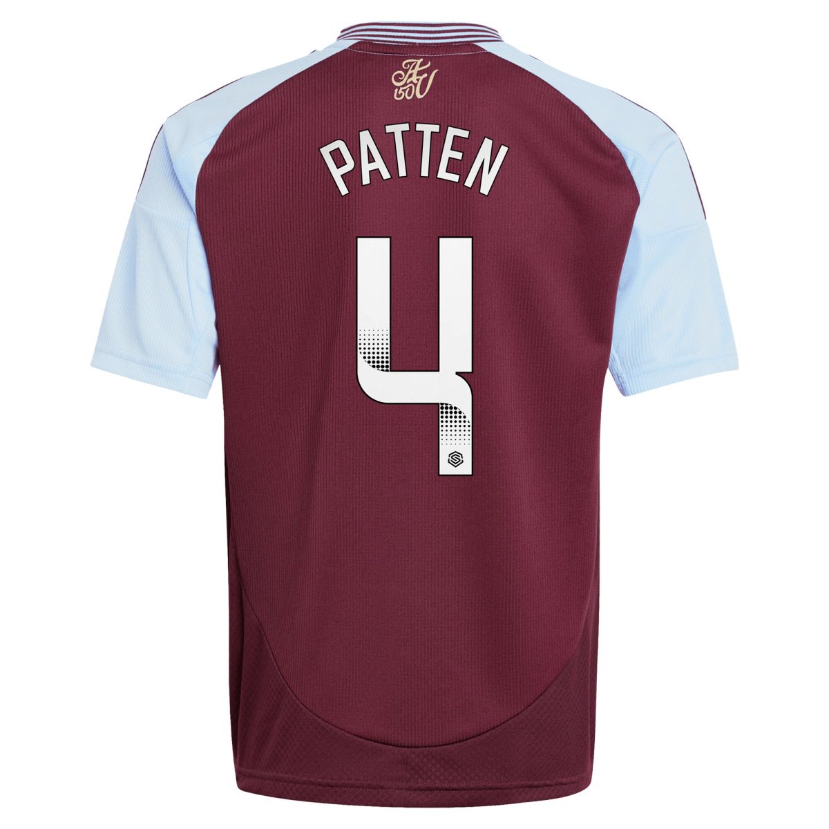 AVFC aston villa wsl adidas home shirt 2024-25 – kids with patten 4 printing Collection | Official Aston Villa Kits and Apparel