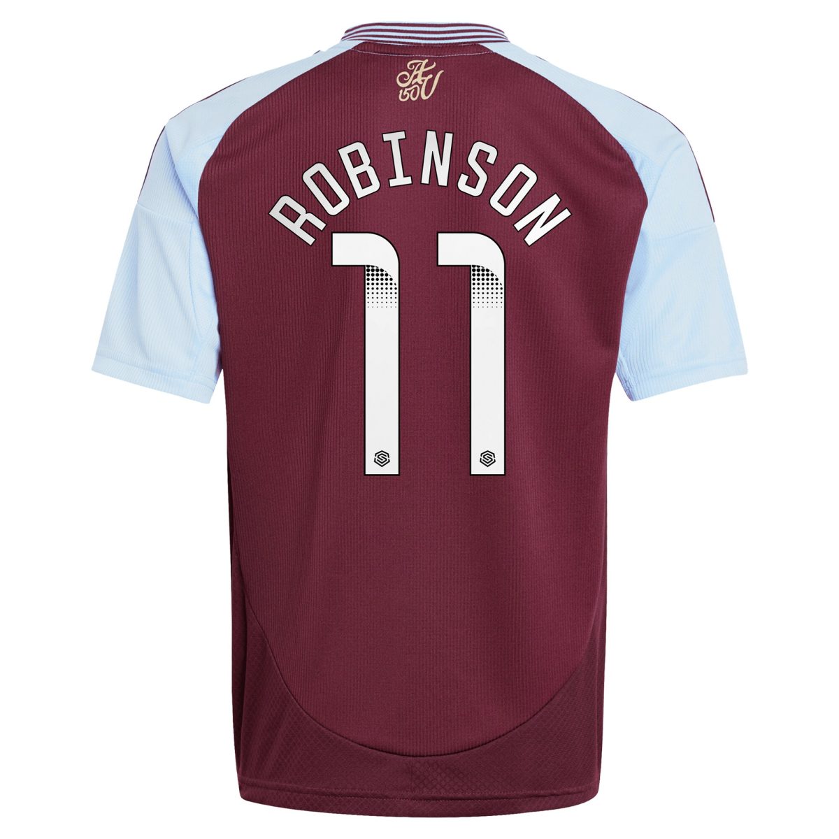 AVFC aston villa wsl adidas home shirt 2024-25 – kids with robinson 11 printing Collection | Official Aston Villa Kits and Apparel