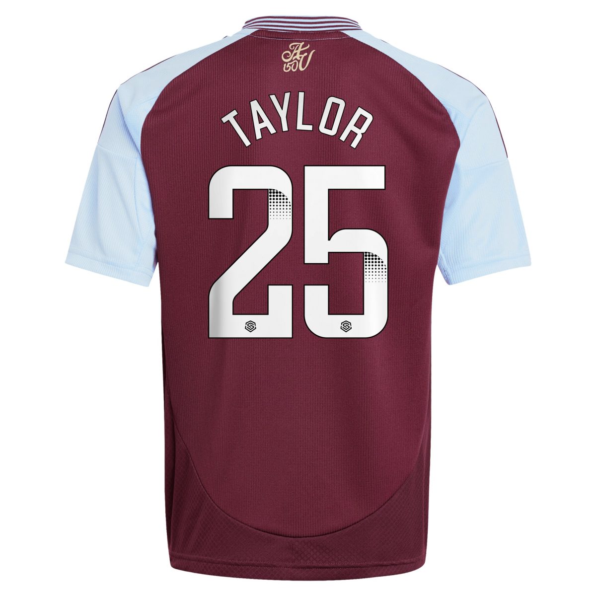 AVFC aston villa wsl adidas home shirt 2024-25 – kids with taylor 25 printing Collection | Official Aston Villa Kits and Apparel