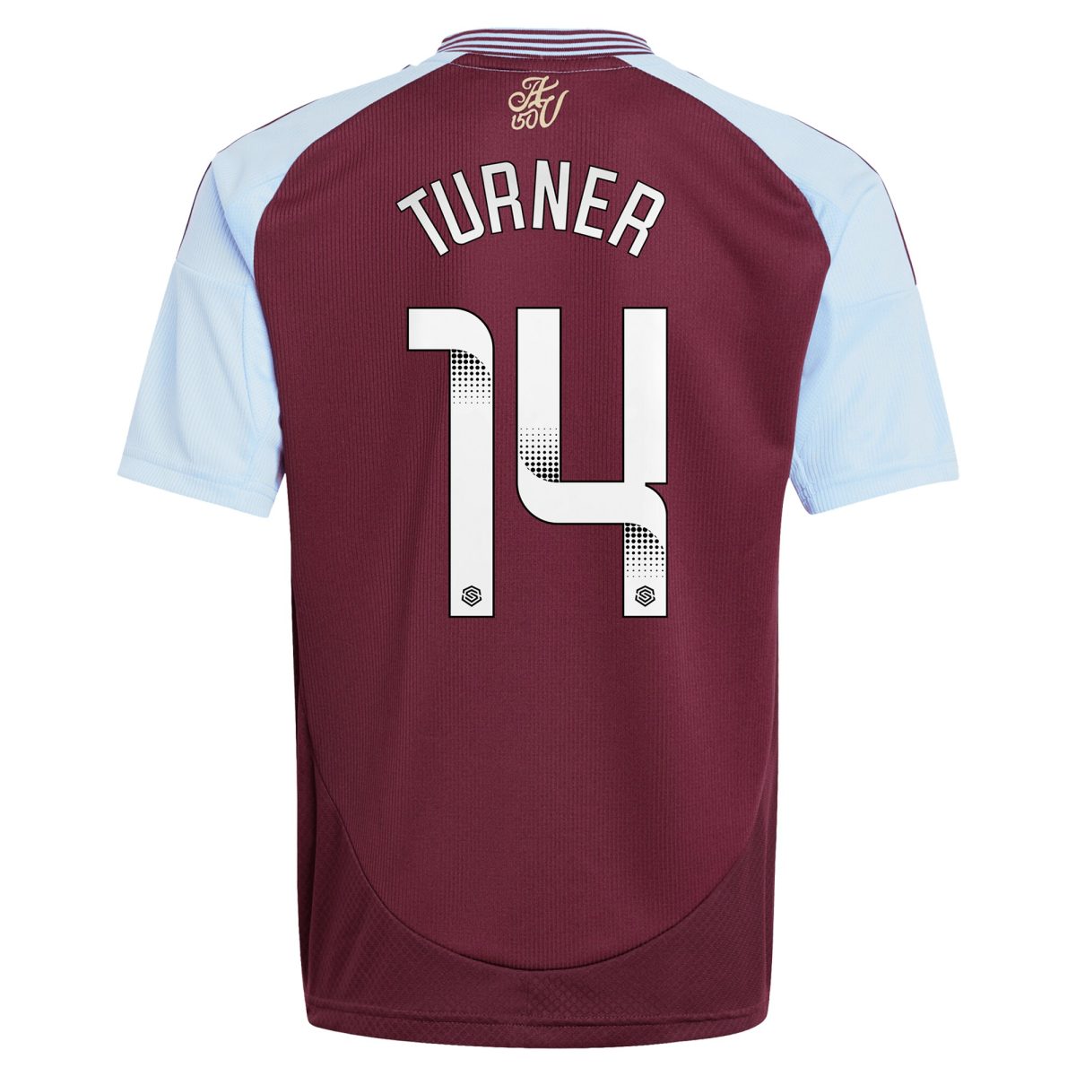 AVFC aston villa wsl adidas home shirt 2024-25 – kids with turner 14 printing Collection | Official Aston Villa Kits and Apparel