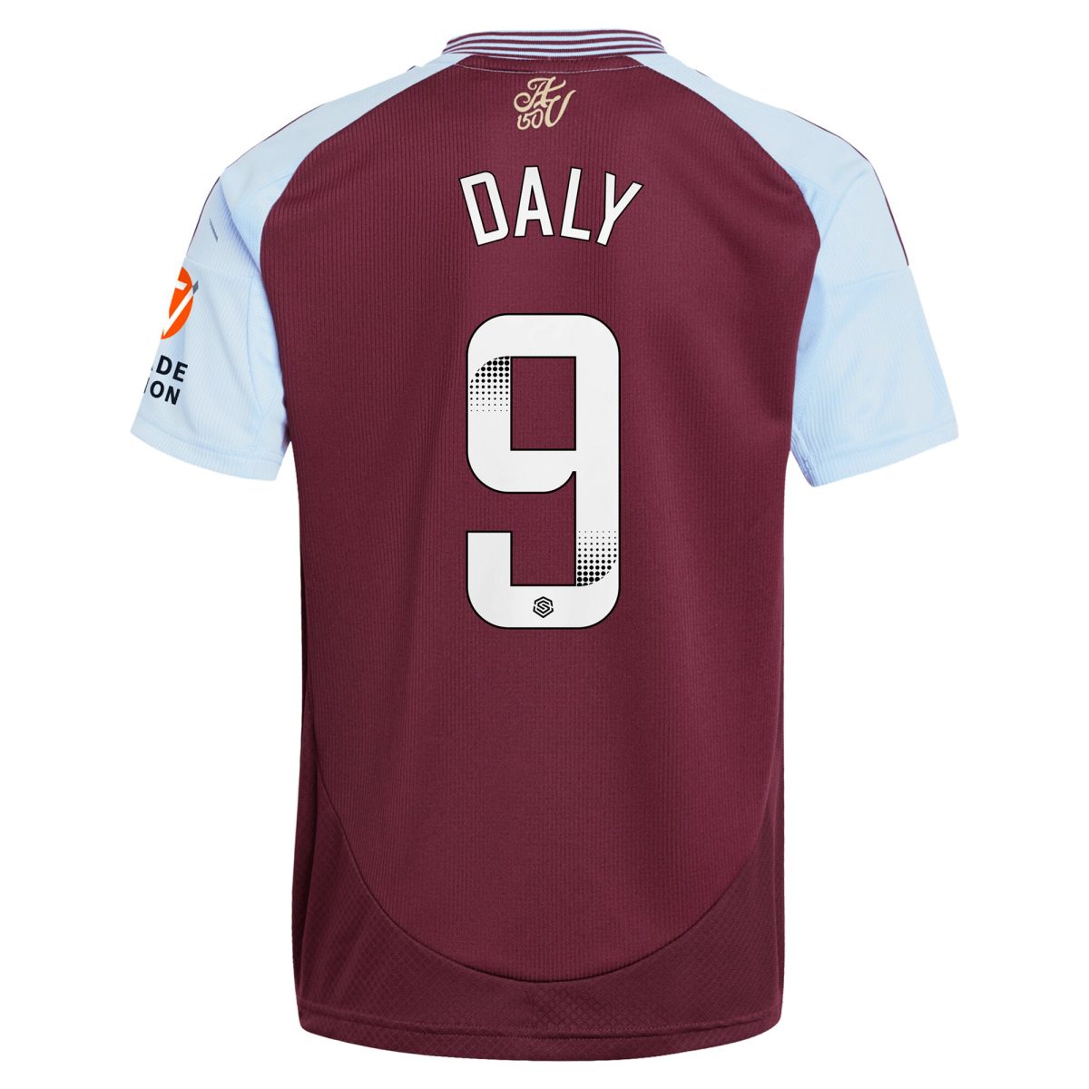 AVFC aston villa wsl adidas home shirt 2024-25 with daly 9 printing Collection | Official Aston Villa Kits and Apparel