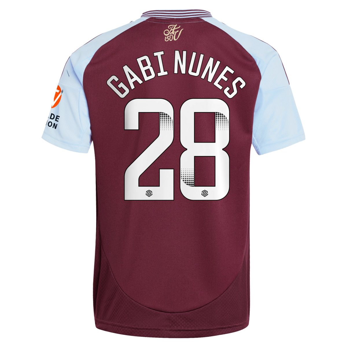 AVFC aston villa wsl adidas home shirt 2024-25 with gabi nunes 28 printing Collection | Official Aston Villa Kits and Apparel