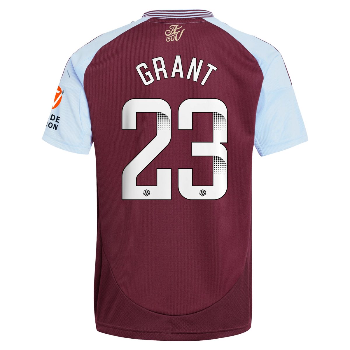 AVFC aston villa wsl adidas home shirt 2024-25 with grant 23 printing Collection | Official Aston Villa Kits and Apparel