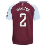 AVFC aston villa wsl adidas home shirt 2024-25 with mayling 2 printing Collection | Official Aston Villa Kits and Apparel