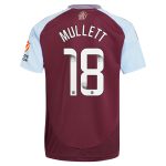 AVFC aston villa wsl adidas home shirt 2024-25 with mullett 18 printing Collection | Official Aston Villa Kits and Apparel