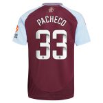 AVFC aston villa wsl adidas home shirt 2024-25 with pacheco 33 printing Collection | Official Aston Villa Kits and Apparel