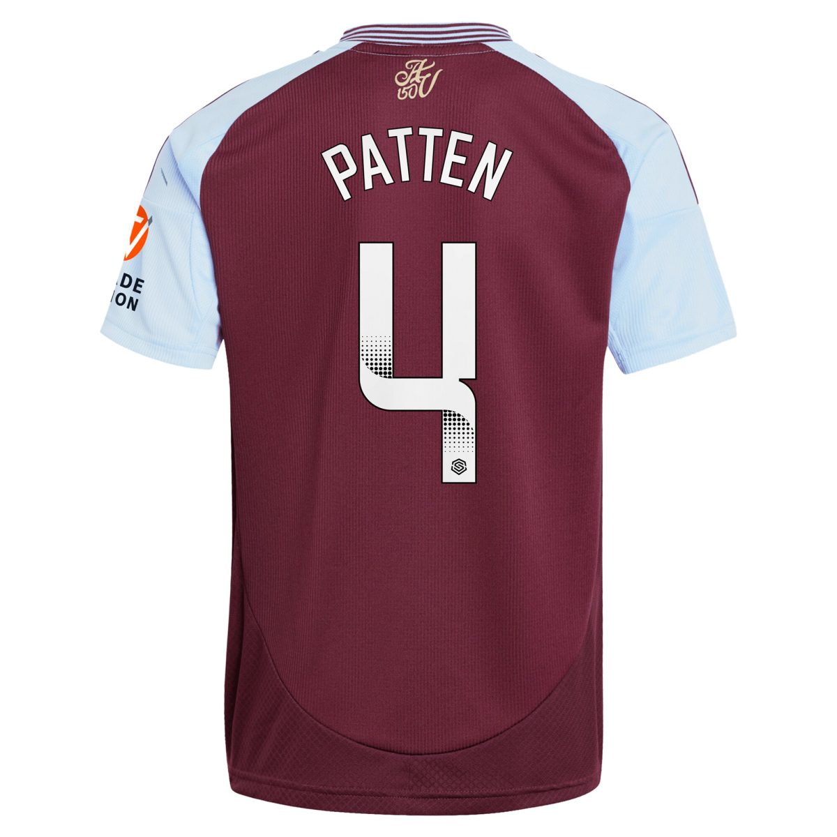 AVFC aston villa wsl adidas home shirt 2024-25 with patten 4 printing Collection | Official Aston Villa Kits and Apparel