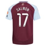 AVFC aston villa wsl adidas home shirt 2024-25 with salmon 17 printing Collection | Official Aston Villa Kits and Apparel