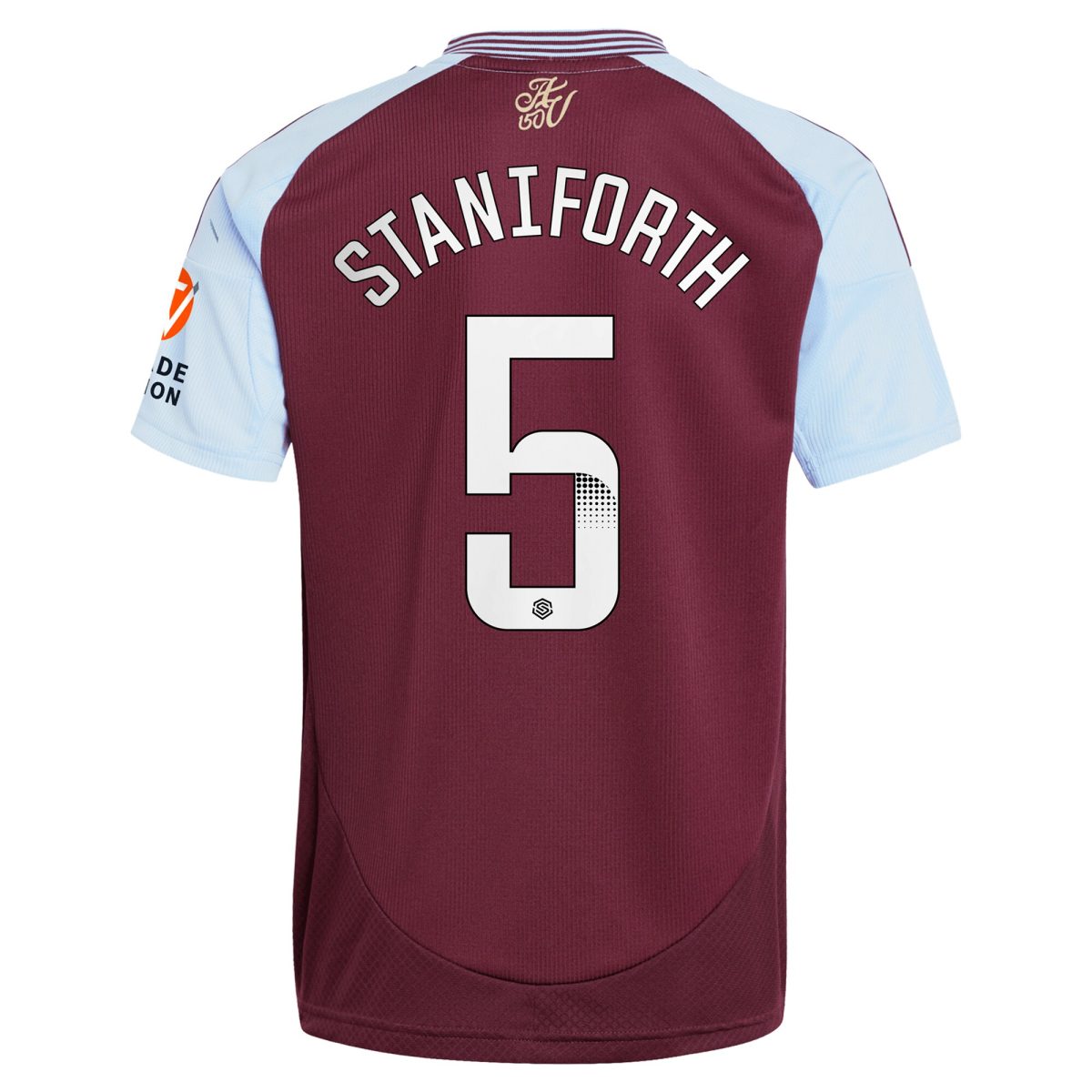 AVFC aston villa wsl adidas home shirt 2024-25 with staniforth 5 printing Collection | Official Aston Villa Kits and Apparel