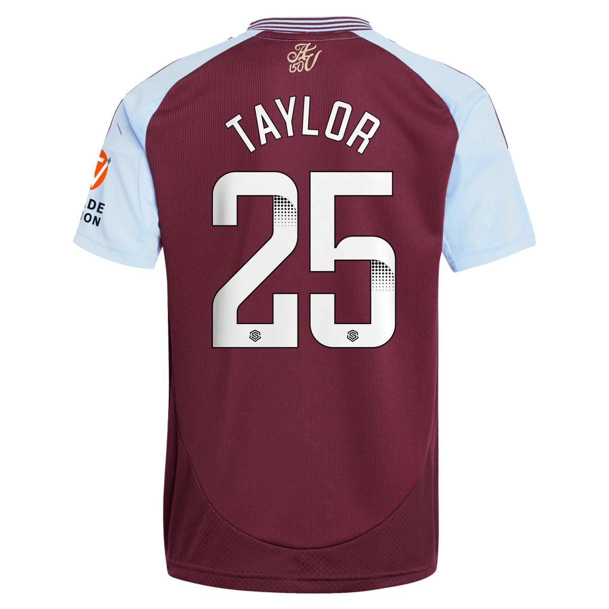 AVFC aston villa wsl adidas home shirt 2024-25 with taylor 25 printing Collection | Official Aston Villa Kits and Apparel
