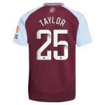 AVFC aston villa wsl adidas home shirt 2024-25 with taylor 25 printing Collection | Official Aston Villa Kits and Apparel