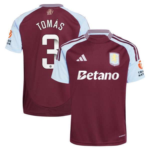 AVFC aston villa wsl adidas home shirt 2024-25 with tomás 3 printing Collection | Official Aston Villa Kits and Apparel