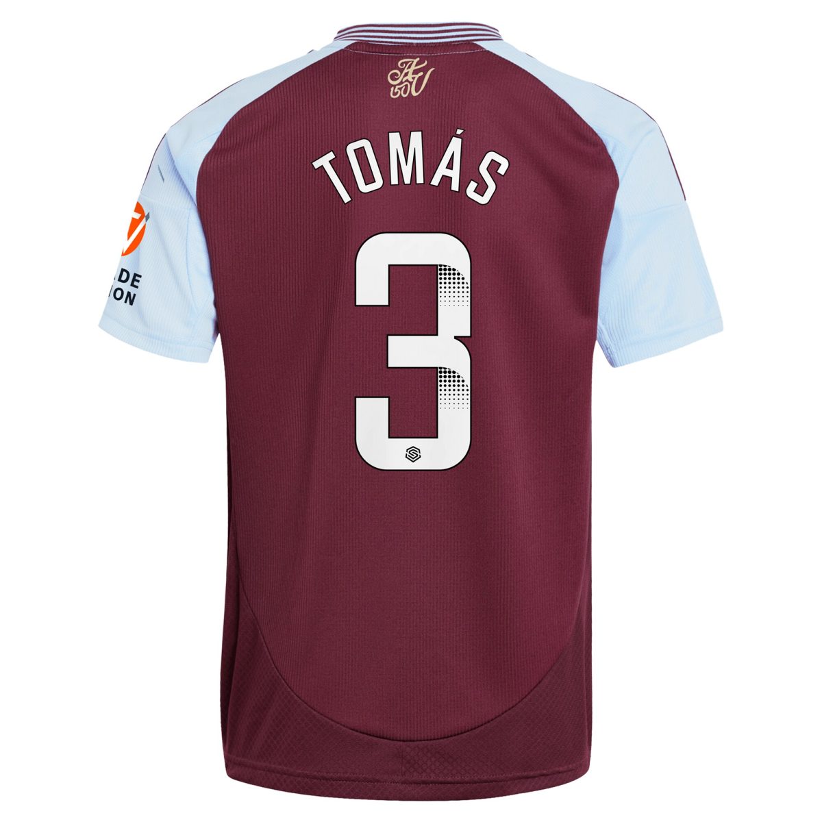 AVFC aston villa wsl adidas home shirt 2024-25 with tomás 3 printing Collection | Official Aston Villa Kits and Apparel