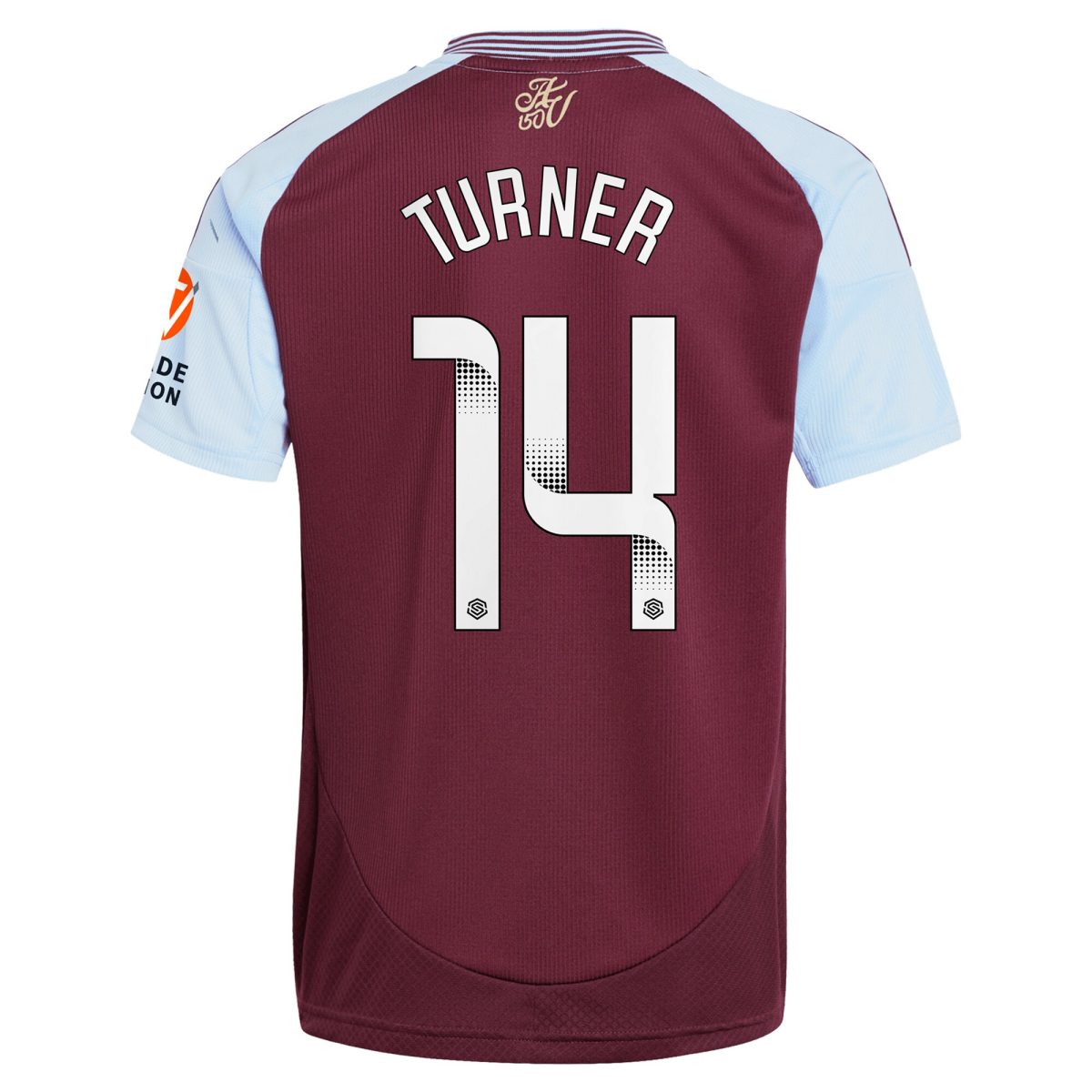 AVFC aston villa wsl adidas home shirt 2024-25 with turner 14 printing Collection | Official Aston Villa Kits and Apparel