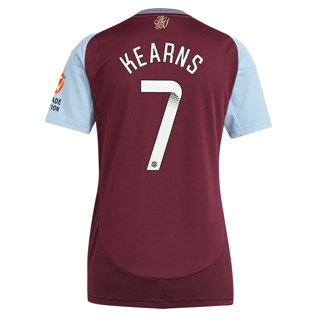 AVFC aston villa wsl adidas home shirt 2024-25 – womens with kearns 7 printing Collection | Official Aston Villa Kits and Apparel