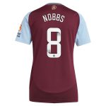 AVFC aston villa wsl adidas home shirt 2024-25 – womens with nobbs 8 printing Collection | Official Aston Villa Kits and Apparel