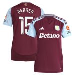 AVFC aston villa wsl adidas home shirt 2024-25 – womens with parker 15 printing Collection | Official Aston Villa Kits and Apparel