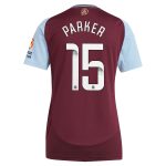 AVFC aston villa wsl adidas home shirt 2024-25 – womens with parker 15 printing Collection | Official Aston Villa Kits and Apparel