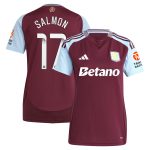 AVFC aston villa wsl adidas home shirt 2024-25 – womens with salmon 17 printing Collection | Official Aston Villa Kits and Apparel