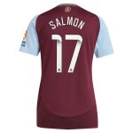 AVFC aston villa wsl adidas home shirt 2024-25 – womens with salmon 17 printing Collection | Official Aston Villa Kits and Apparel