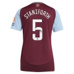 AVFC aston villa wsl adidas home shirt 2024-25 – womens with staniforth 5 printing Collection | Official Aston Villa Kits and Apparel
