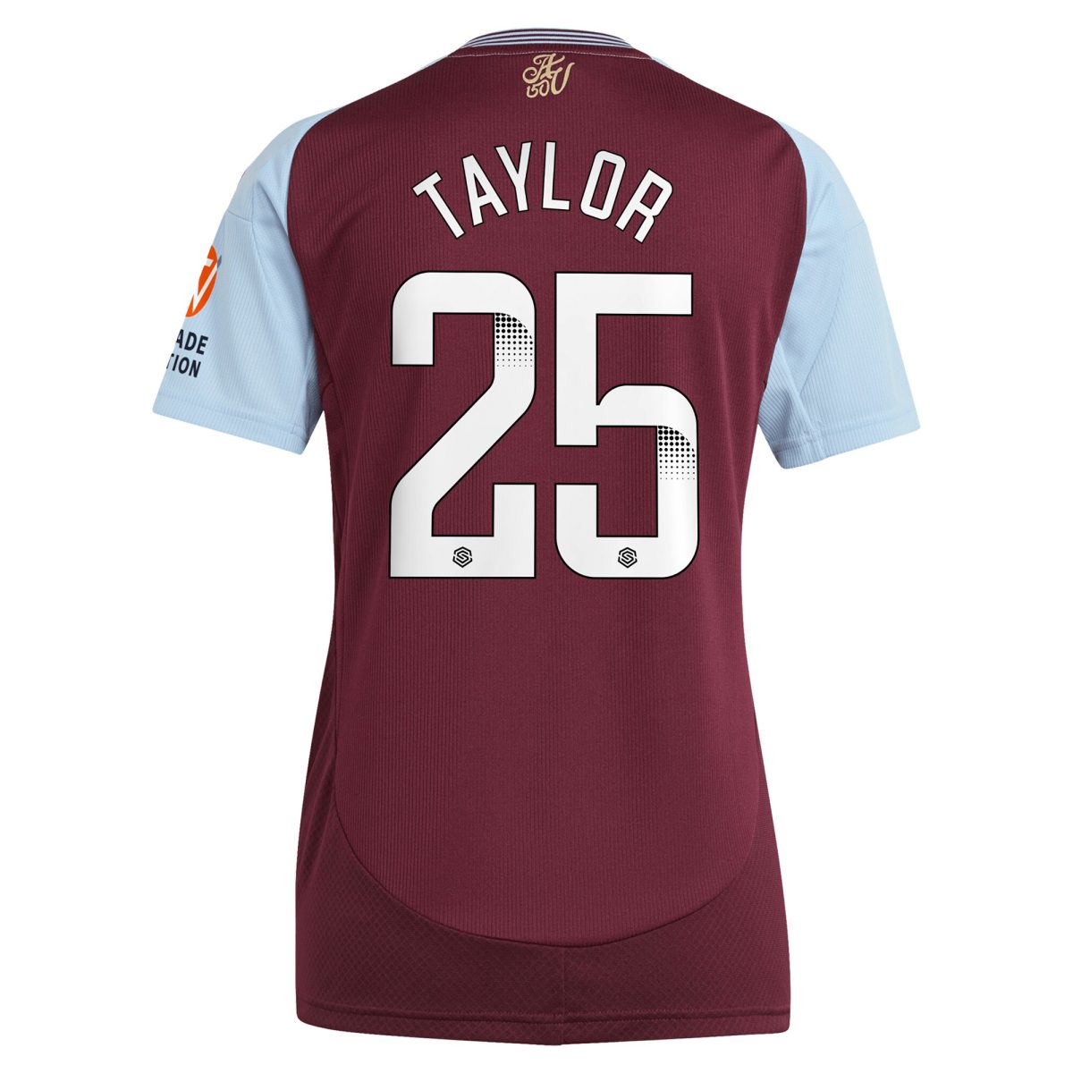AVFC aston villa wsl adidas home shirt 2024-25 – womens with taylor 25 printing Collection | Official Aston Villa Kits and Apparel
