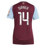 AVFC aston villa wsl adidas home shirt 2024-25 – womens with turner 14 printing Collection | Official Aston Villa Kits and Apparel