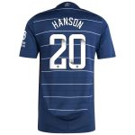 AVFC aston villa wsl adidas third authentic shirt 2024-25 with hanson 20 printing Collection | Official Aston Villa Kits and Apparel