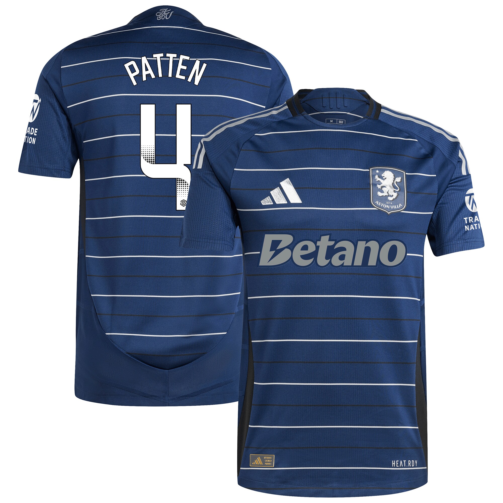 AVFC aston villa wsl adidas third authentic shirt 2024-25 with patten 4 printing Collection | Official Aston Villa Kits and Apparel