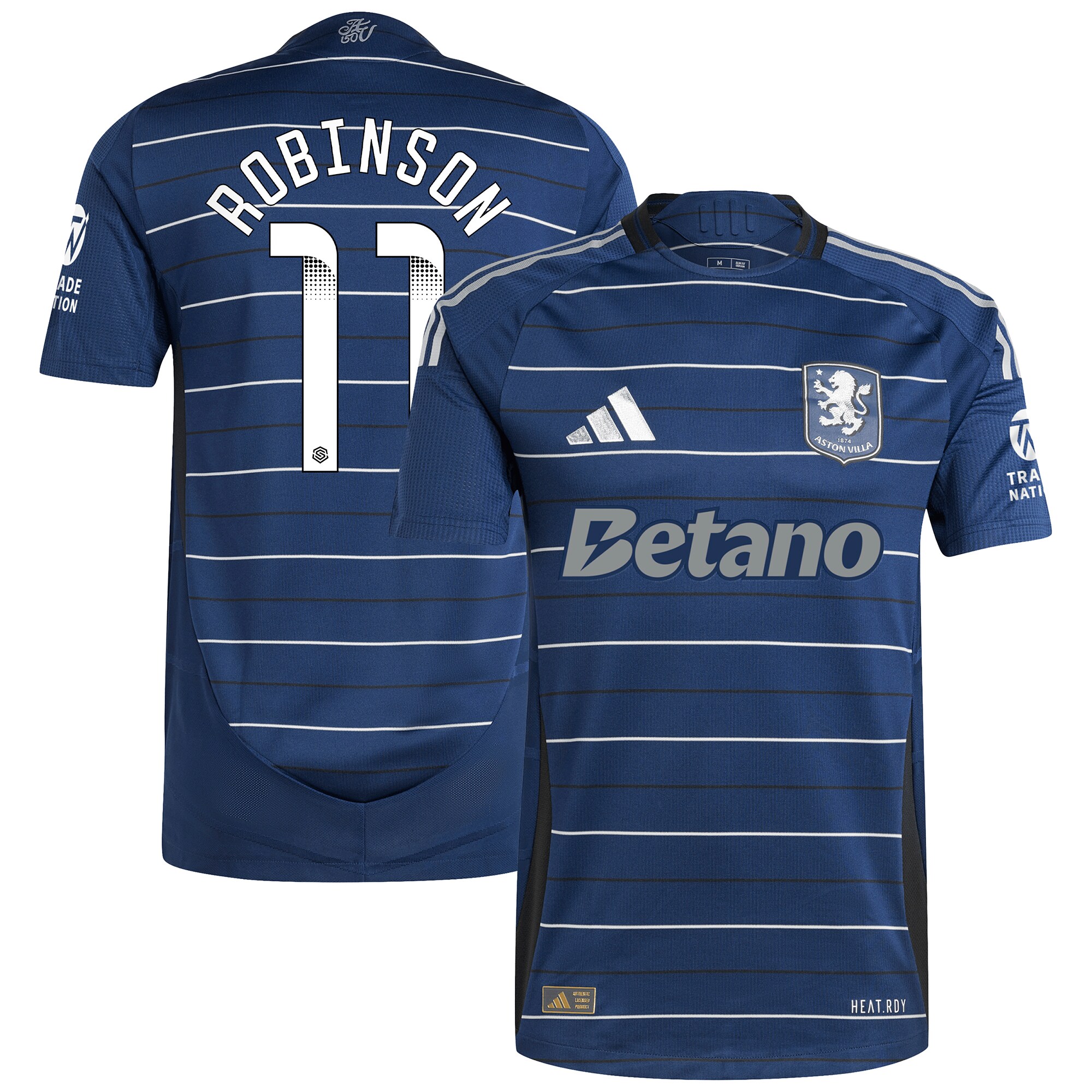 AVFC aston villa wsl adidas third authentic shirt 2024-25 with robinson 11 printing Collection | Official Aston Villa Kits and Apparel