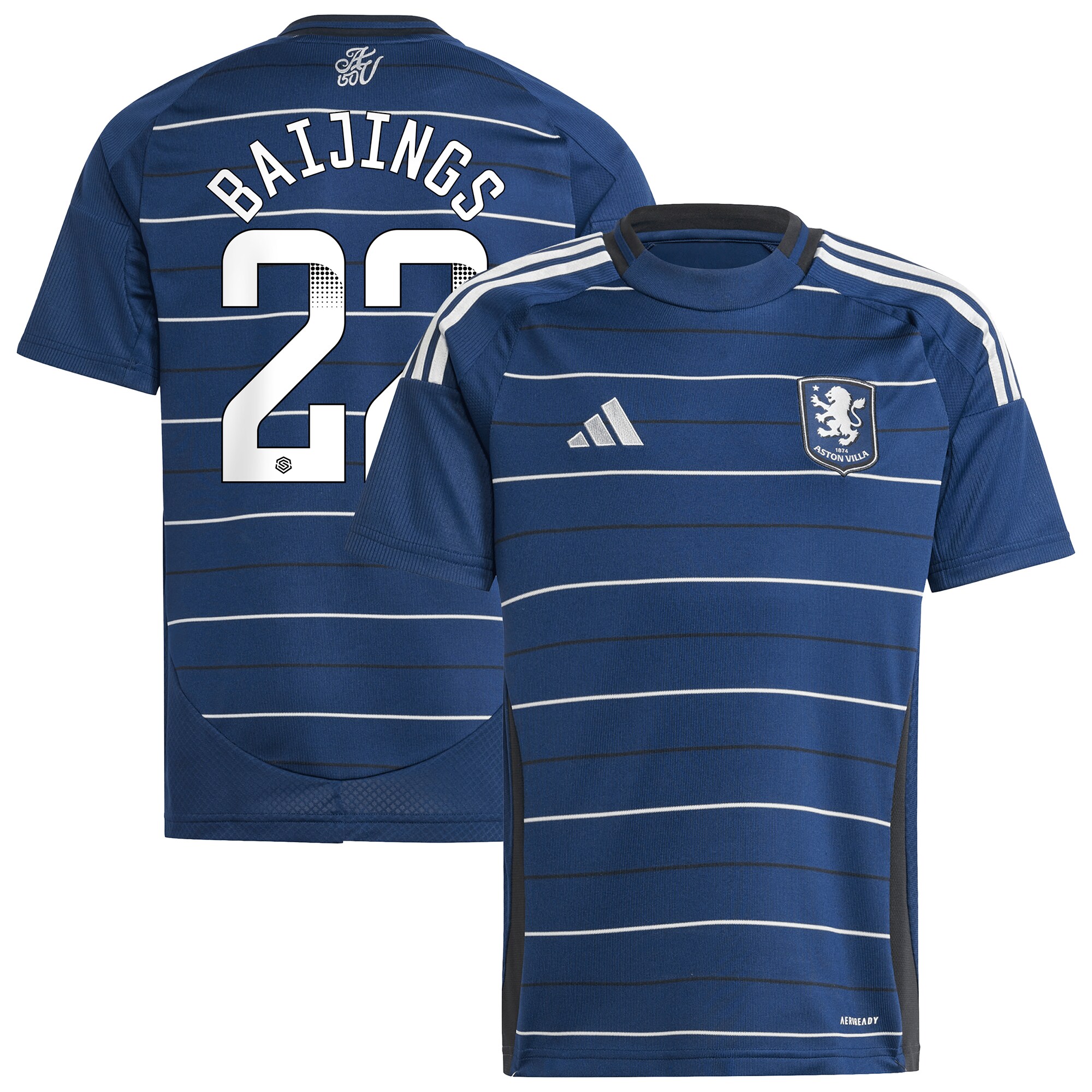 AVFC aston villa wsl adidas third shirt 2024-25 – kids with baijings 22 printing Collection | Official Aston Villa Kits and Apparel