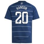 AVFC aston villa wsl adidas third shirt 2024-25 – kids with hanson 20 printing Collection | Official Aston Villa Kits and Apparel