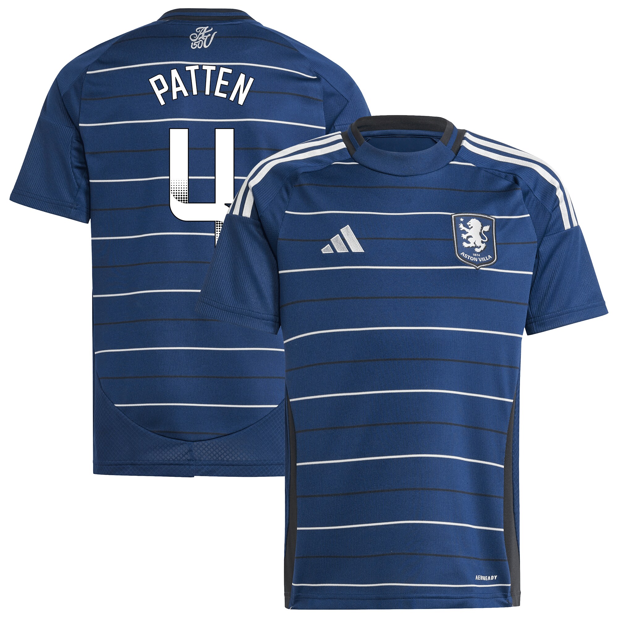 AVFC aston villa wsl adidas third shirt 2024-25 – kids with patten 4 printing Collection | Official Aston Villa Kits and Apparel