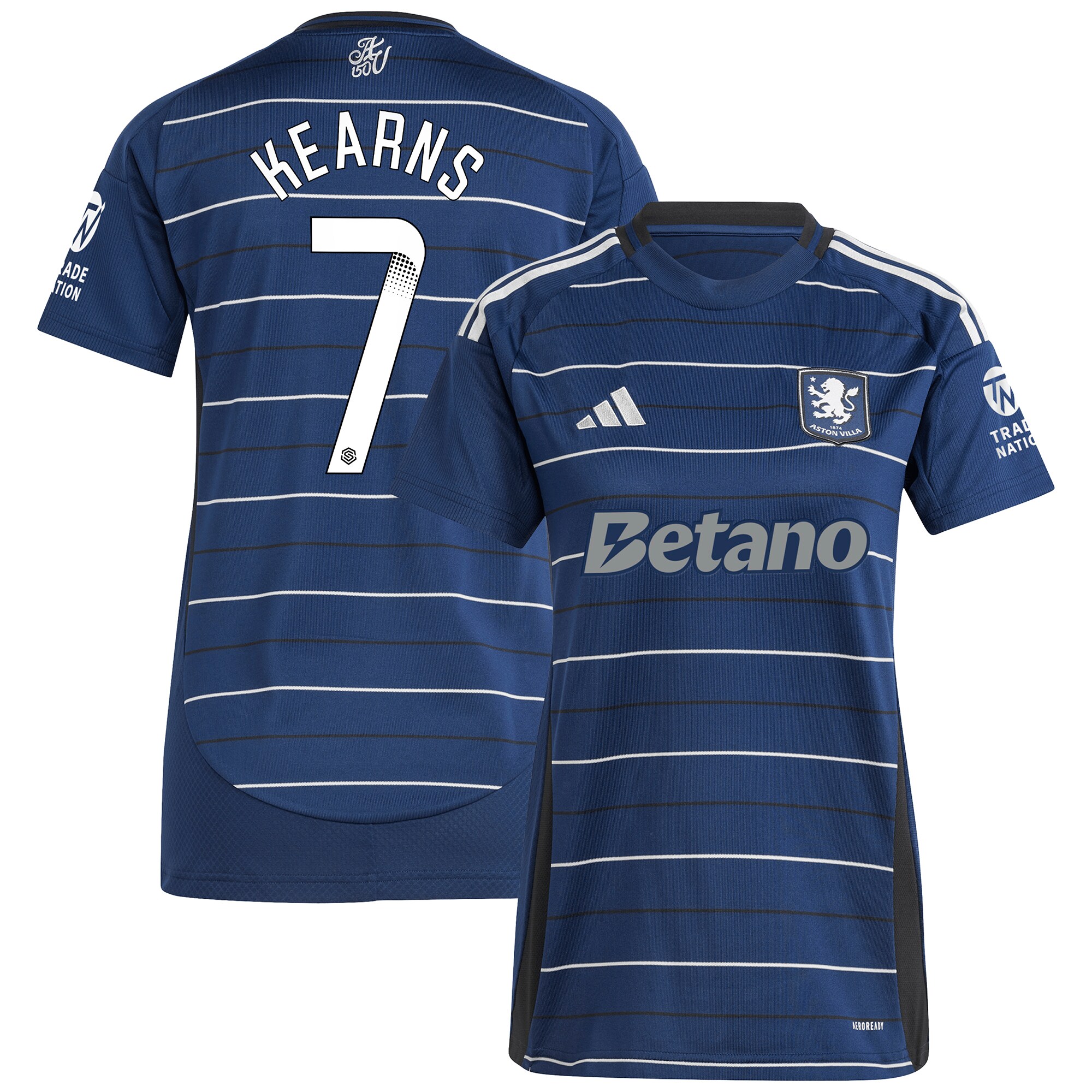 AVFC aston villa wsl adidas third shirt 2024-25 – womens with kearns 7 printing Collection | Official Aston Villa Kits and Apparel