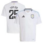 AVFC aston villa wsl away shirt 2024-25 – kids with taylor 25 printing Collection | Official Aston Villa Kits and Apparel