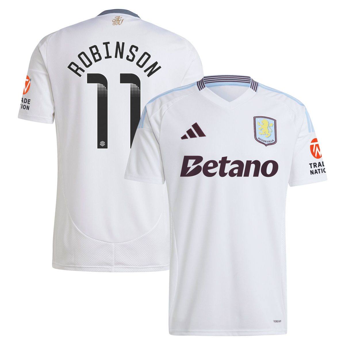 AVFC aston villa wsl away shirt 2024-25 with robinson 11 printing Collection | Official Aston Villa Kits and Apparel