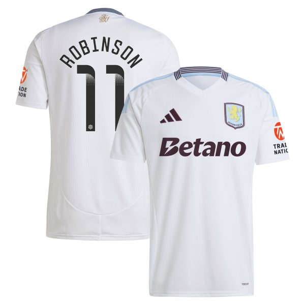 AVFC aston villa wsl away shirt 2024-25 with robinson 11 printing Collection | Official Aston Villa Kits and Apparel