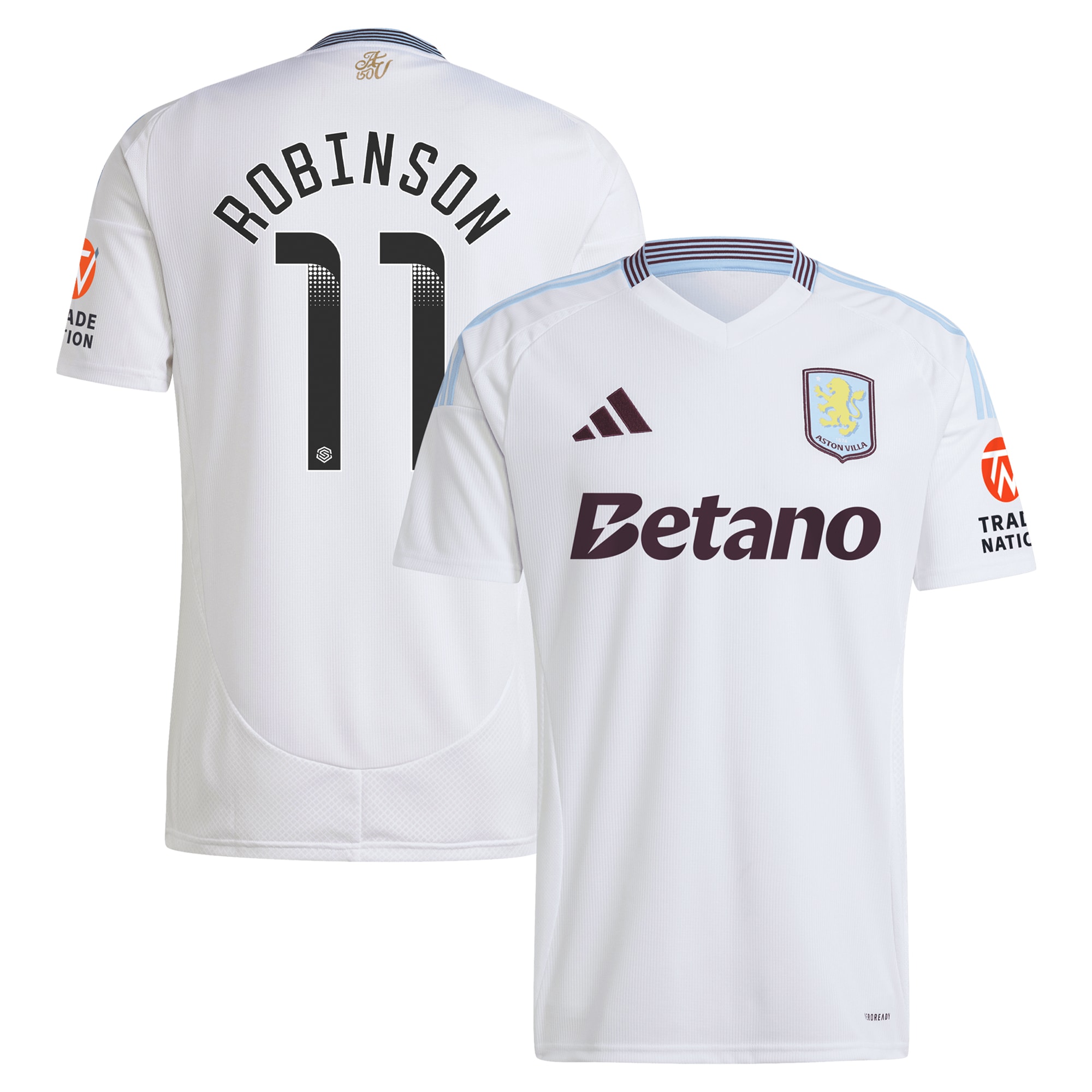 AVFC aston villa wsl away shirt 2024-25 with robinson 11 printing Collection | Official Aston Villa Kits and Apparel
