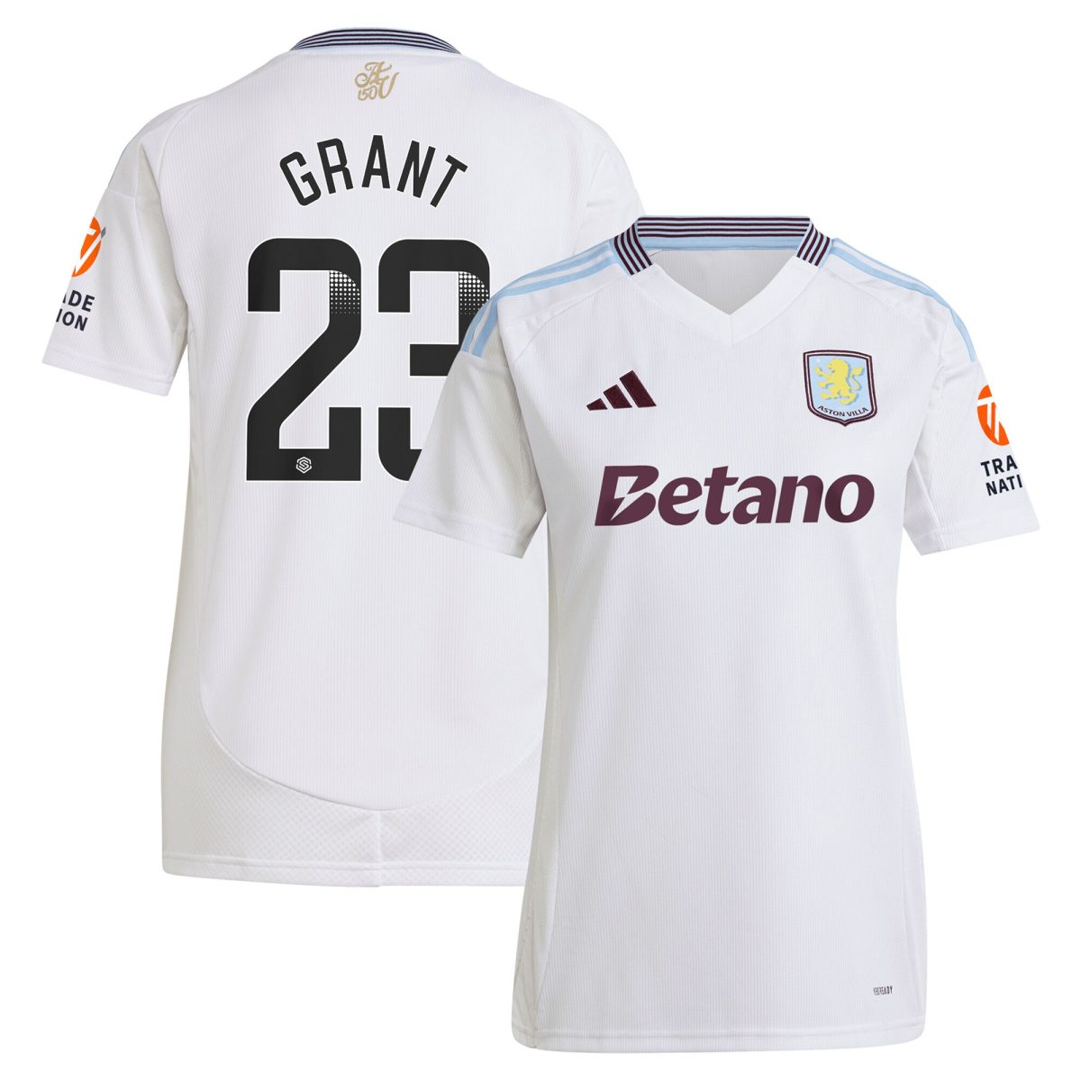 AVFC aston villa wsl away shirt 2024-25 – womens with grant 23 printing Collection | Official Aston Villa Kits and Apparel