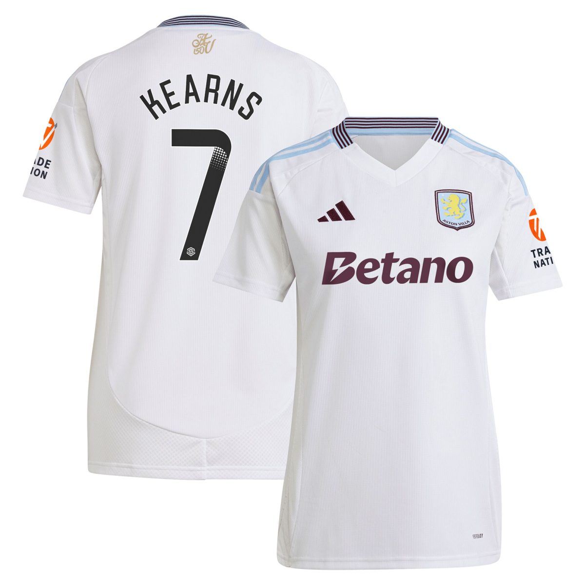 AVFC aston villa wsl away shirt 2024-25 – womens with kearns 7 printing Collection | Official Aston Villa Kits and Apparel