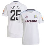 AVFC aston villa wsl away shirt 2024-25 – womens with taylor 25 printing Collection | Official Aston Villa Kits and Apparel